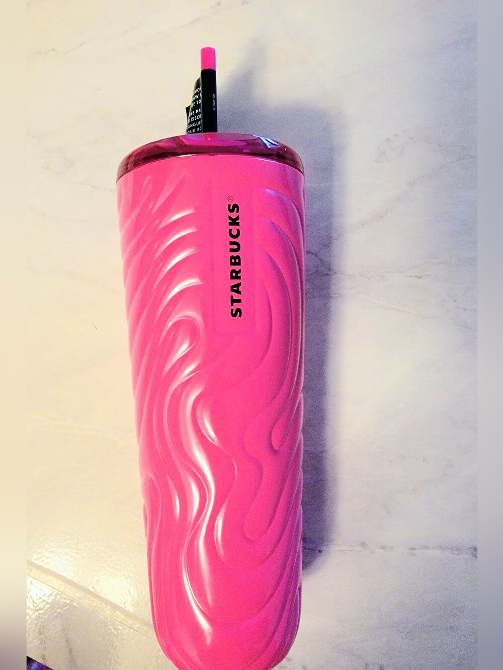 Starbucks Venti Pink Textured Tumbler